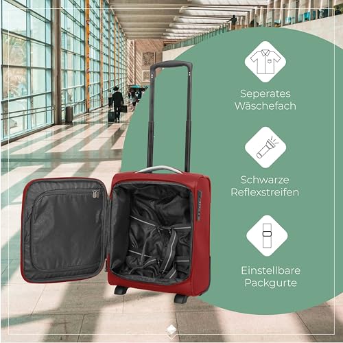 On- Board Trolley with 2 Wheels, red, 40 x 30 x 20 cm / 1,7 kg (2-Rad)4