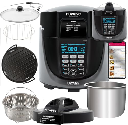 Nuwave Duet Electric Pressure Cooker & Air Fryer Combo (Black)