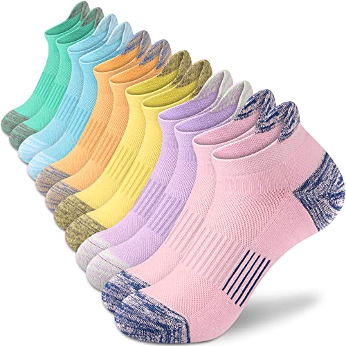 Image of Ankle Socks Womens Athletic Running Comfort Cushioned 3 /5 /6Pairs