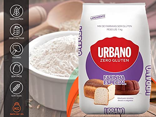 Kit 3 Mix Farinha Especial Sem Glúten Vegano Urbano 1kg
