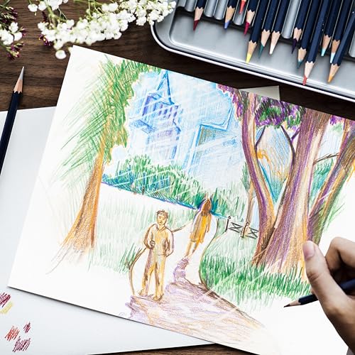 Image of PaperO A4 Sketch Loose Leaf Paper | 140 GSM | 50 Sheets | Premium Drawing Paper for Artists, Designers, Sketching, Illustration & Craft Projects | Size (21 x 29.7 cm) | (A4 Pack of 2)