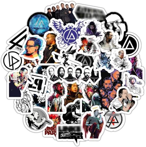 BulbaCraft 36 Pcs Rock Stickers, Band Stickers for Adults, Rock Decals, Nu Metal Decals