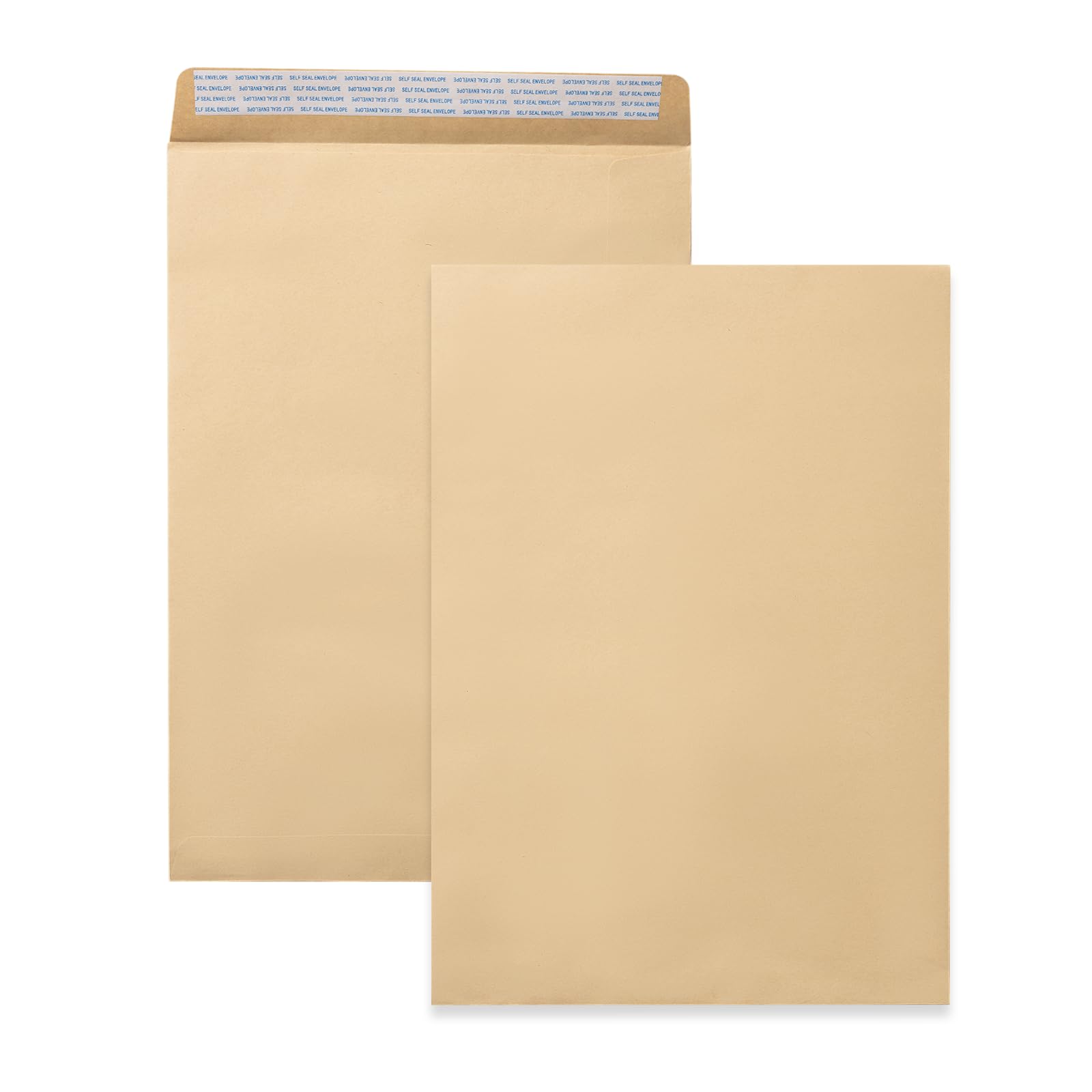 50 kopert DIN C4 brązowe 229 x 324 mm duże koperty bez okna 90 g duże koperty proste samoprzylepne litery duże koperty A4 koperty komercyjne duże koperty