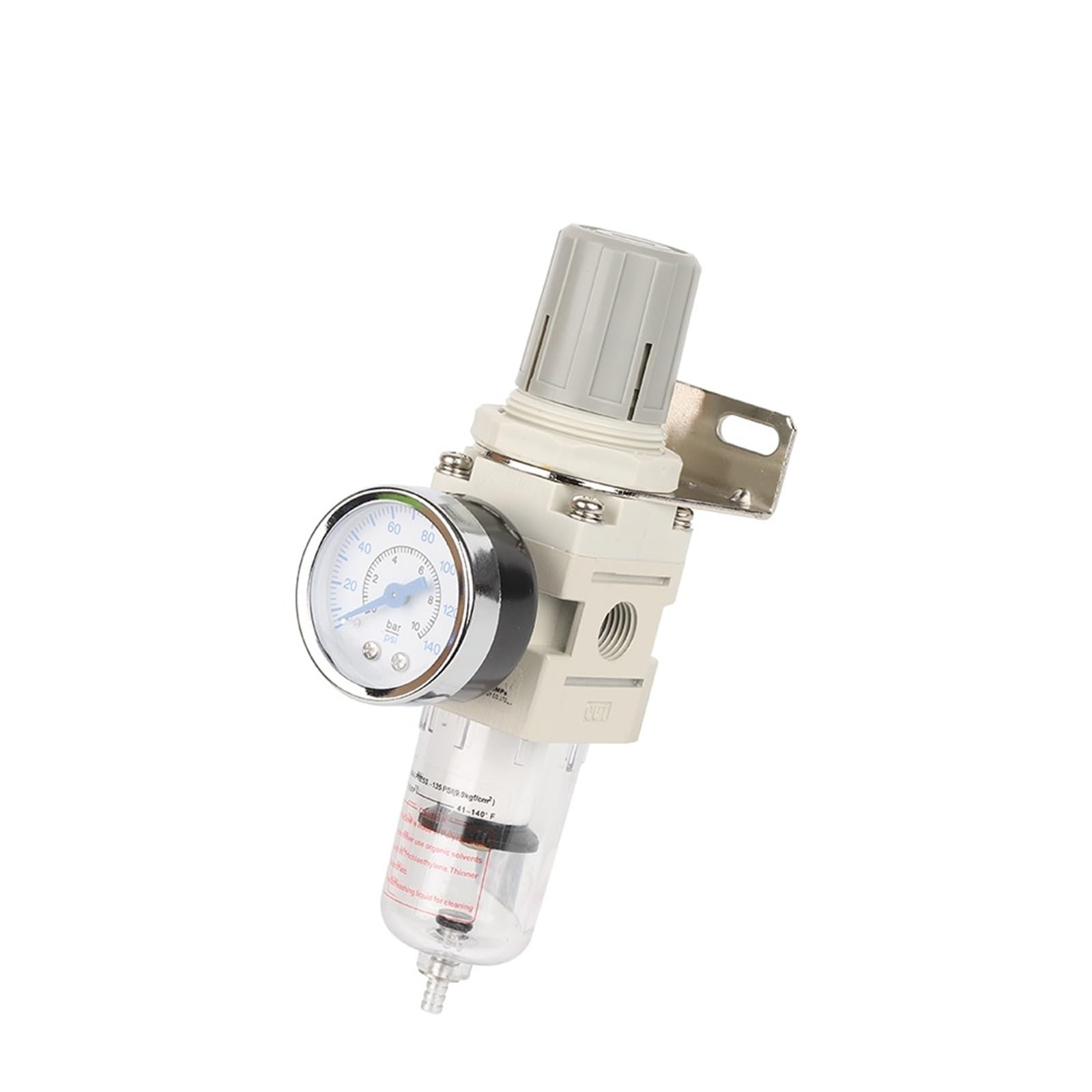 Compresor neumático AW2000-02 filtro de aire tratamiento de fuente regulador de presión medidor separador de aceite 1 Uds(10mm)