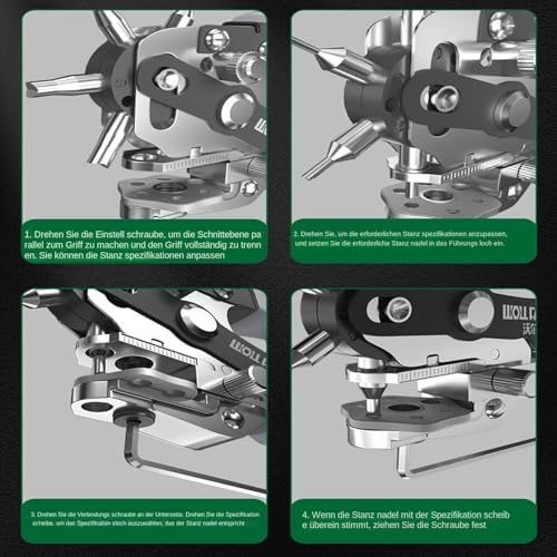 Punzón de cinturón para cuero ideal para renovar accesorios de moda en casa 6