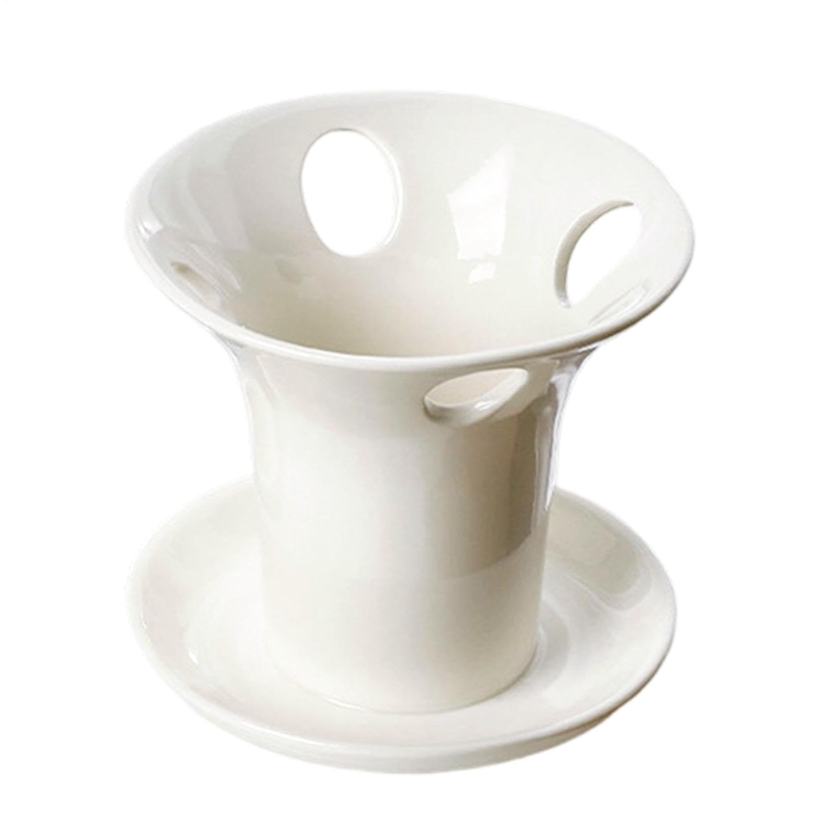 Porte-Brosse À Dents Vertical Céramique Multi-Usage pour Peigne et Rasoir