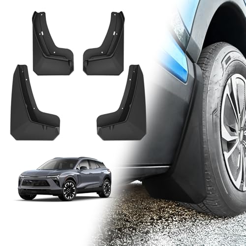 Image of BestEvMod Mud Flaps Splash Guards Fit for Chevrolet Blazer EV 2026 2025 2024 Accessories Fender Dirt Protection Winter Sediment Dirt Protection No Need to Drill Holes Set of 4 NOT FIT SS Models