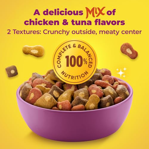 Image of Meow Mix Tender Centers, Dry Cat Food, Chicken & Tuna Flavors, 3 lb. Bag