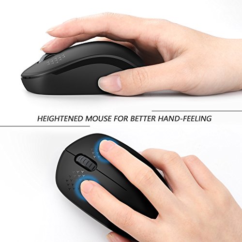 Seenda Wireless Mouse - 2.4G Cordless Mice With Usb Nano Receiver Computer Mouse With Noiseless Click For Laptop, Pc, Tablet, Computer, And Mac - Black #TOP2
