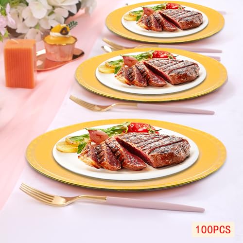 Platos cargadores redondos de plástico 13 pulgadas x100 miniatura 3