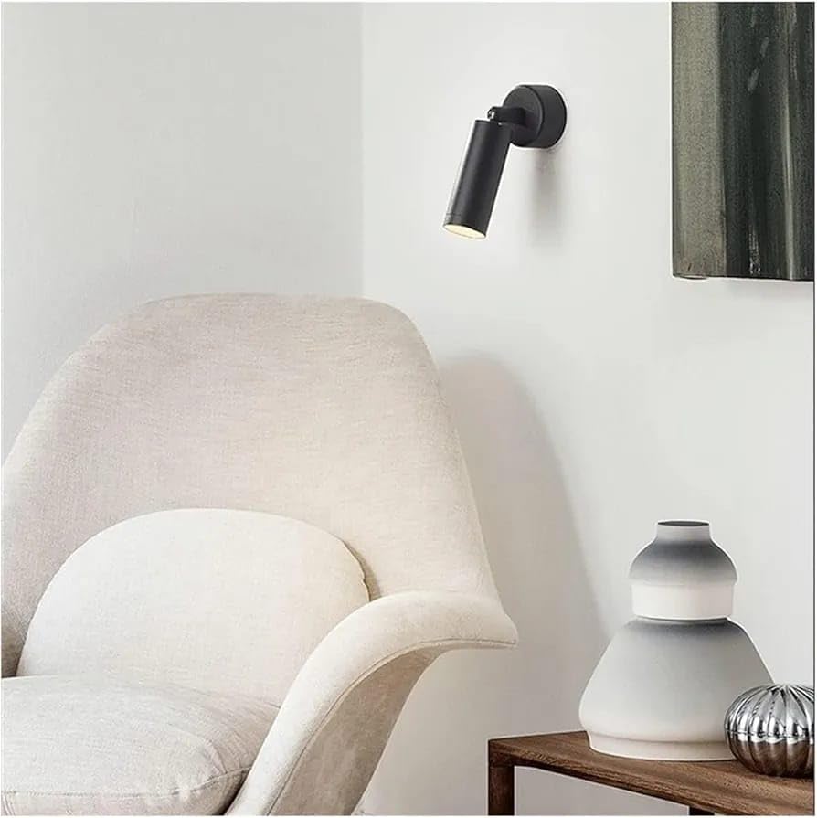 Image of Glowave 10W Modern LED Wall Ceiling Spot Light with Adjustable Head - Warm White (Black)