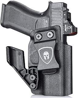 G43 / 43X Holster, IWB Kydex w/ Claw & Optics Cut, Tailored Fit: Glock 43 / Glock 43X - Not Fit 43X MOS, Inside The Waistband Holster Concealed Carry, Adj. Posi-Click Retention & Cant, Right Hand