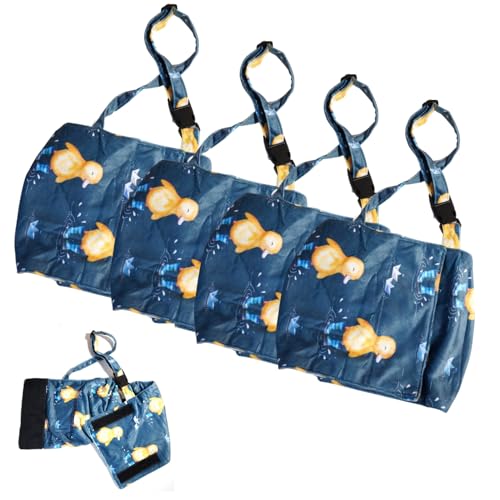 Image of Washable Dog Diaper for Female and Male-one Size for Covering Small, Medium, and Large (11 inch to 25 inch)-Reusable with Duck Style Soft Fleece-Adjustable Washable