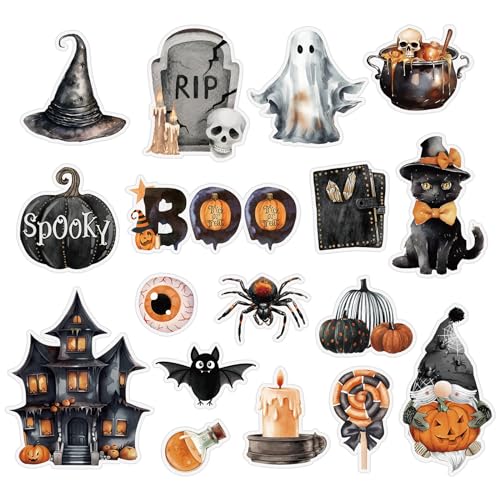 Imanes decorativos Halloween para refrigerador 17 pcs