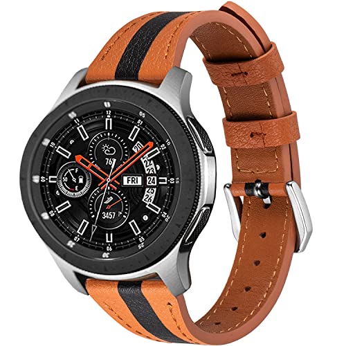 Bracelet cuir 22mm Samsung Gear S3 pour remplacer le silicone irritant