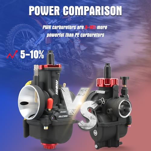 Image of NIBBI PWK 26mm Carburetor with Three Main Jets and One Pilot Jet of Performance Racing Carburetor for Replace Keihin or mikuni Carburetors
