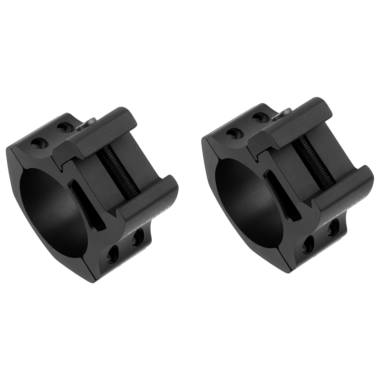 Anelli di Montaggio per Telecamera Monoculare da 30 mm / 1,18'' Anello di Montaggio per Telescopio a Profilo Medio in Alluminio Leggero Anodizzato Nero per Binari da 20 mm Doppio Anello per