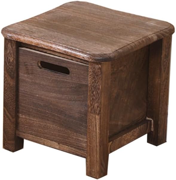 Chestnut brand short stool wooden stool, solid wood stool, small short stool, shoe changing stool, solid wood stool, short stool, bench, adult portable heavy stool, (brown) Grey