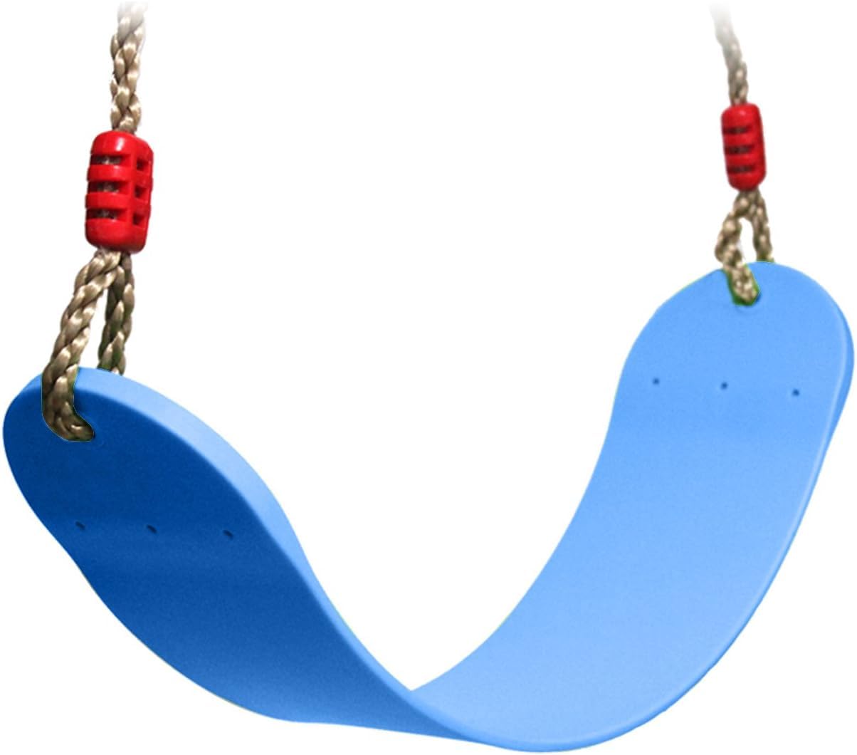 EXTSUD Sedile Flessibile per Altalena, Portata Massima 150KG in Materiale Eva, Dondolo Flessibile Pannello Morbido Altalena da Giardino Cortile Giocattolo per Bambini, 66x14cm Blu