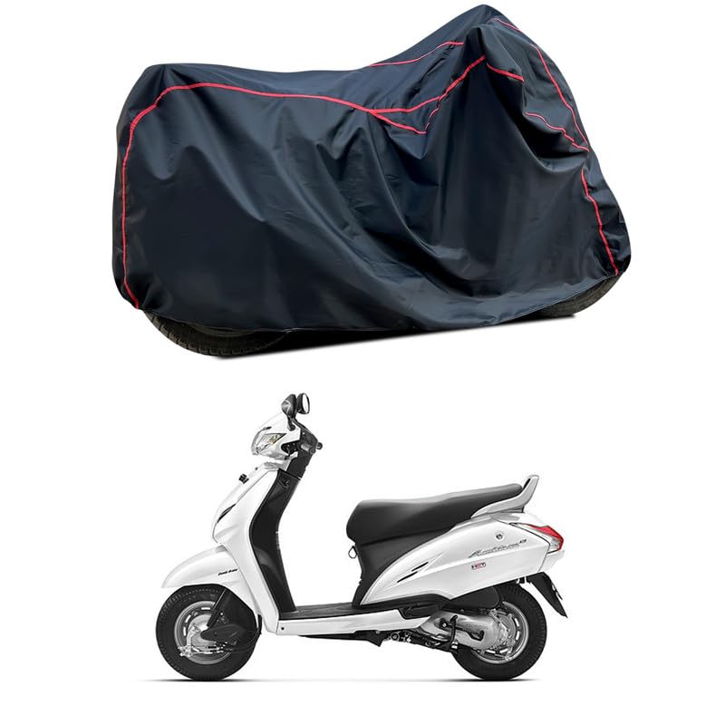 Image of Waterproof Scooter Cover Compatible with Honda Activa 3G Fabric UV Protection (Black)