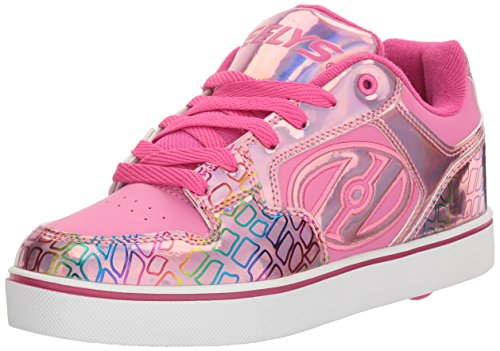 Heelys Girls’ Motion Plus Sneaker, Pink/Light Pink/Multi, 5 M US Big Kid