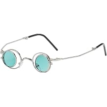 Flip Up Sunglasses Punk Polarized Sunglasses 70s Circle Small Sun Glasses Retro Metal Frame Shades