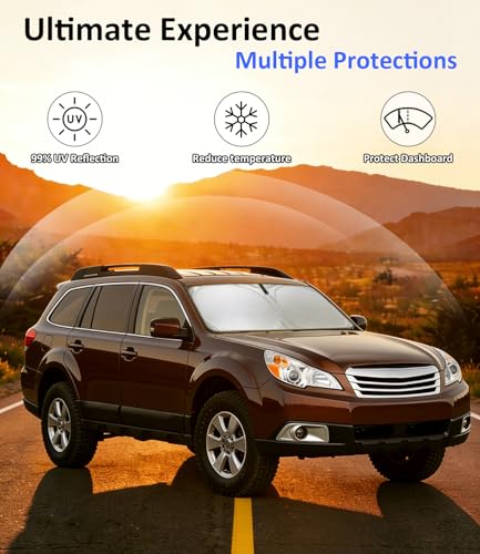 Image of Windshield Sunshades for Outback 2010-2014 Subaru Outback Sun Shade