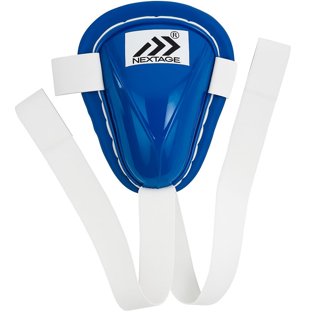 Nextage Abdominal Guard with Strap – Cricket Men’s Sports Abdo with Elastic , Professional Protector Safety Groin with Adjustable , High Protection Lightweight Support & Comfort Gear