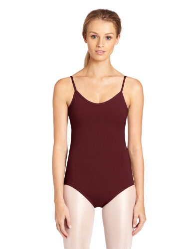 Capezio Women s V-Neck Camisole Leotard,Burgundy,X-Large