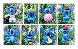 Lilo and Stitch Mini Christmas Tree Ornaments - Adornos de plástico irrompible de 6,35 cm