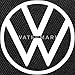 Spreadshirt Volkswagen Classic VW Logo in Blue Snapback Cap, One Size, Black