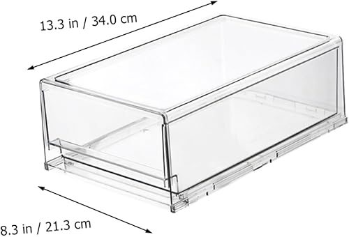 Miniatura 3 de Caja para refrigerador, cajones extraíbles, organizador de latas, contenedor de almacenamiento para refrigerador, despensa grande de almacenamiento