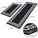 Mattitude Kitchen Mat [2 PCS] Cushioned Anti-Fatigue Non Slip Rug Waterproof Kitchen Rug Ergonomic Comfort Standing Mat , House, Floor, Sink, Office (Black)