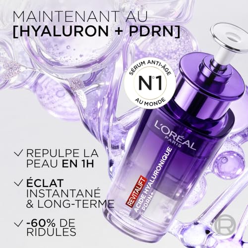 Sérum Visage Anti rides Visage Acide Hyaluronique Pur 'oreal Paris Le Flacon De 30ml - vue 4