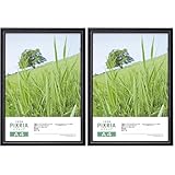 ハクバ HAKUBA 木製額縁 ピクスリア A4サイズ ブラック ポスターフレーム フォトフレーム 前面PET板 吊り紐付きFWPX-BKA4 (× 2)