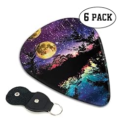 Night Sky With Trees Lot de 6 médiators pour guitare acoustique, guitare électrique, basse, ukulélé – fins, moyens et… - Les Beatles, Paul McCartney, John Lennon, RIngo Starr, George Harrison Night Sky With Trees Lot de 6 médiators pour guitare acoustique, guitare électrique, basse, ukulélé – fins, moyens et… – Image 2