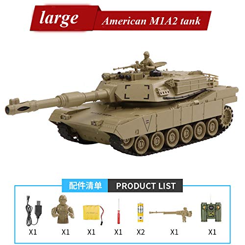 Carro armato per veicoli militari Carro da battaglia Veicolo giocattolo Grande cingolo dinamico per ricarica per bambini in grado di lanciare carri armati giocattolo fuoristrada ,Standard version