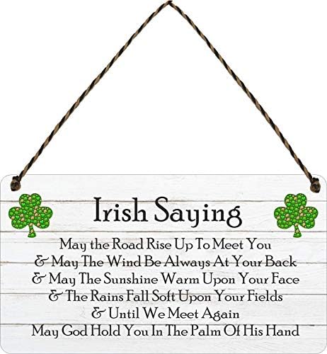 Irish Blessing Happiness Friendship Gift Plaque May the Road Rise up to meet You Saying Sign