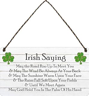 Irish Blessing Happiness Friendship Gift Plaque May the Road Rise up to meet You Saying Sign