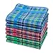 Merrysquare - Mouchoirs en Tissu Ecossais - Modèle Glencoe - Petite Taille 28cm - 6 Unités - 100% Coton