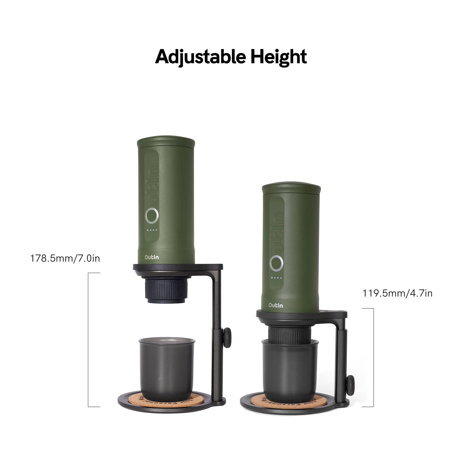Amazon.co.jp: OutIn 取り外し可能なユニバーサルコーヒースタンド