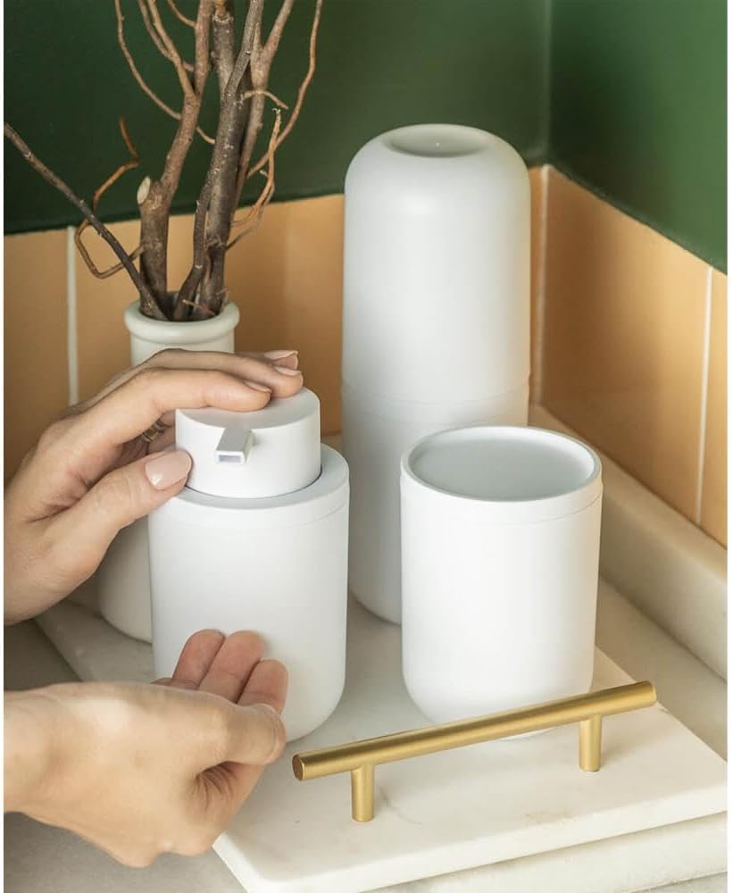 Ou Porta sabonete líquido Branco Linha Bold