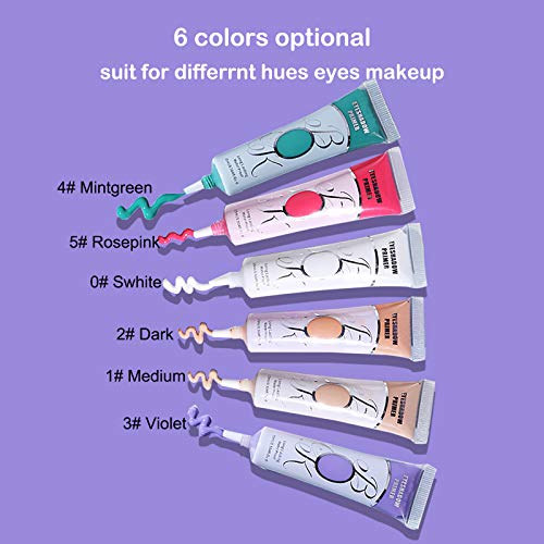 Eyeshadow Primer,Matte Eye Primer,Prevent Oily Lids Eye&Creasing Eye Primer,Long-Lasting Waterproof&Smudgeproof Eyeshadow Primer Base,Eye Primer Eyeshadow Base For Any Shadow Makeup Setting(White) #TOP5