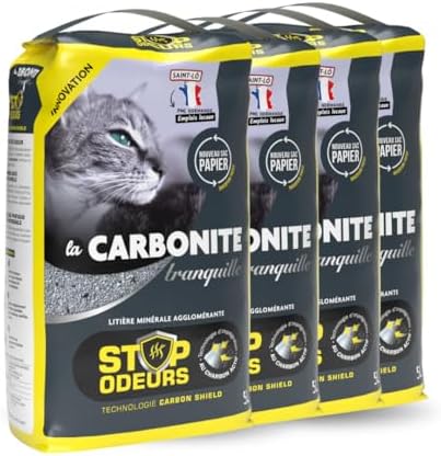Tranquille - Litière pour Chat - Carbonite Stop Odeurs (4x5L) | L...
