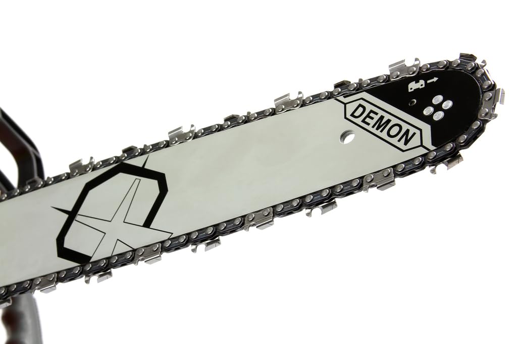 Motosierra Demon de explosión a Gasolina, 2 tiempos, refrigeración por aire, 2200 W, 55 cc, 8500 rpm, corte útil 38 cm, sistema antivibración