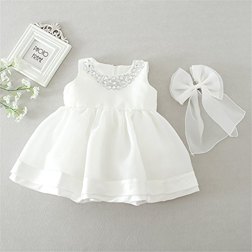 Coozy Baby Girl Dress Christening Baptism Gowns Flower Girl Special Occasion Dress (12M(12-15Months), Ivory) #TOP2