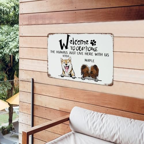 Plaque en métal rustique durable 30,5 x 45,7 cm pour décoration d'intérieur
