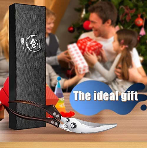 Poultry Shears, Heavy Duty Kitchen Shears With Serrated Edge, No Rust Spring Loaded, Multipurpose Stainless Steel Kitchen Scissors For Chicken, Bone, Meat, Turkey, Fish Thanksgiving Christmas Day #TOP2