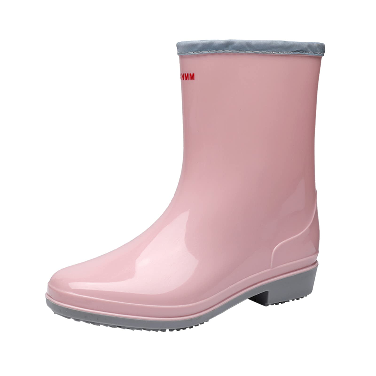 Botas de lluvia para mujer, impermeables, botines de goma, botines de goma, botines de lluvia, botas de agua, botas de jardín, antideslizantes, botas de lluvia, botas de lluvia