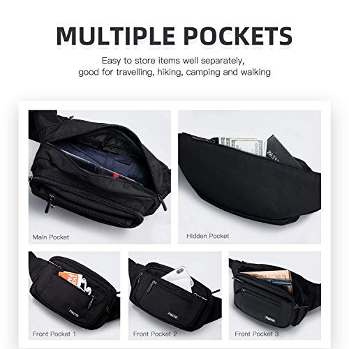 Freetoo Waist Pack Bag Fanny Pack For Men&Women Hip Bum Bag With Adjustable Strap For Outdoors Workout Traveling Casual Running Hiking Cycling #TOP1